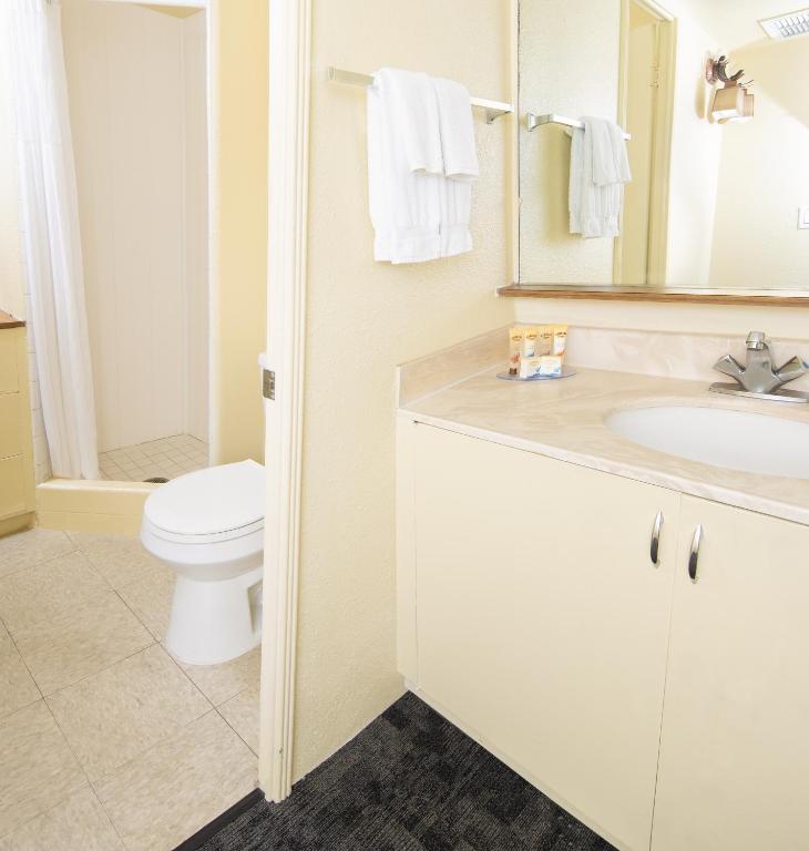Koupelna v ubytování Ohia Waikiki Studio Suites