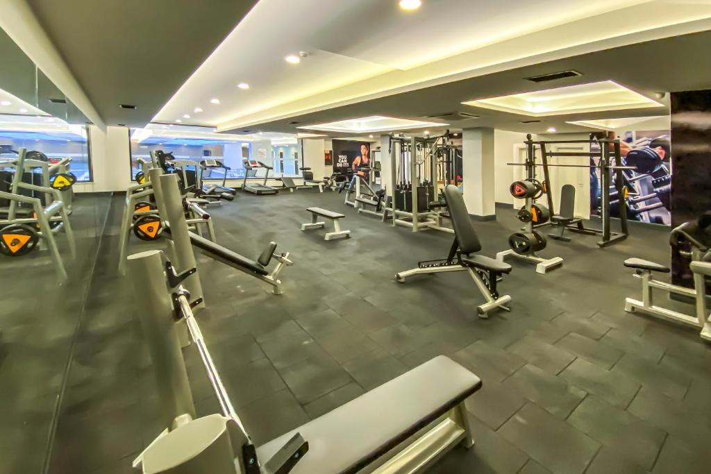 Fitness centrum a/nebo fitness zařízení v ubytování Anemon Kent Aydın Otel