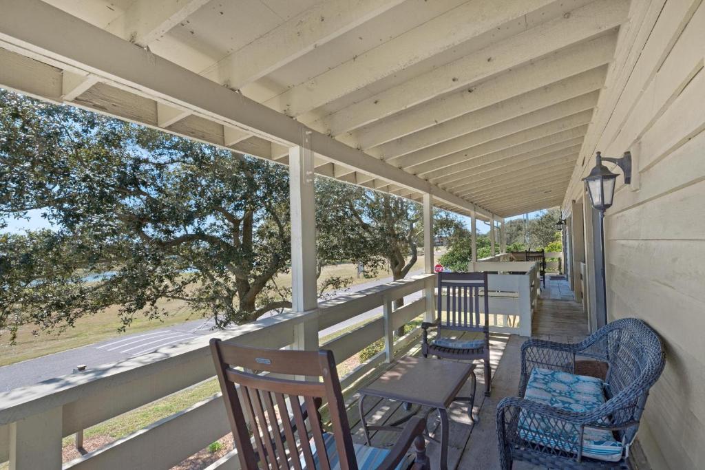 Ein Balkon oder eine Terrasse in der Unterkunft Beachy Keen