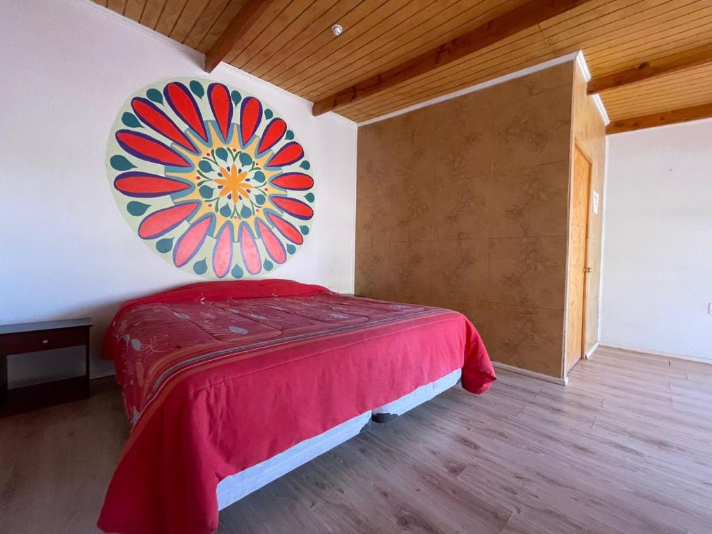 Un ou plusieurs lits dans un hébergement de l'établissement Lodge Hostal Qiru Atacama
