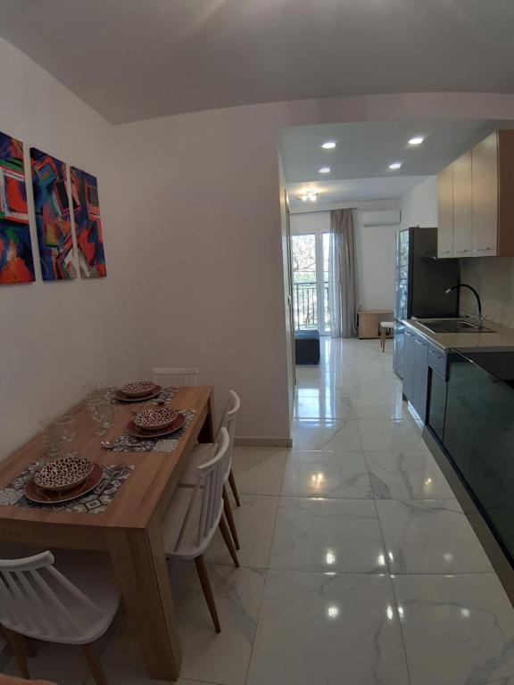 Kuchyň nebo kuchyňský kout v ubytování FANERO Guesthouse