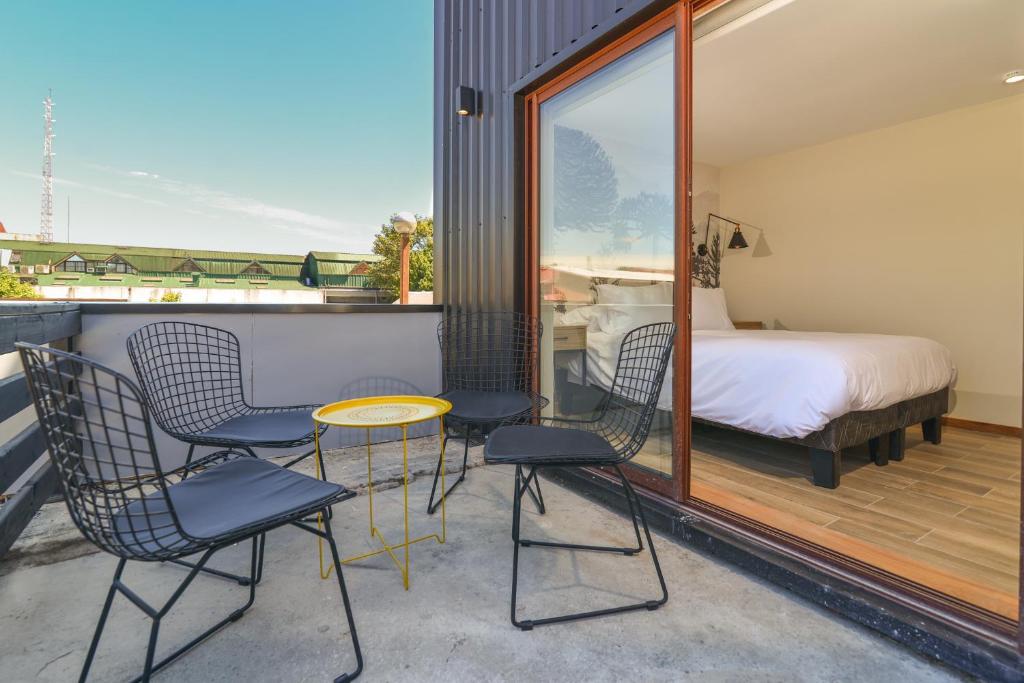 Balkón nebo terasa v ubytování Mawün Hotel Pucón
