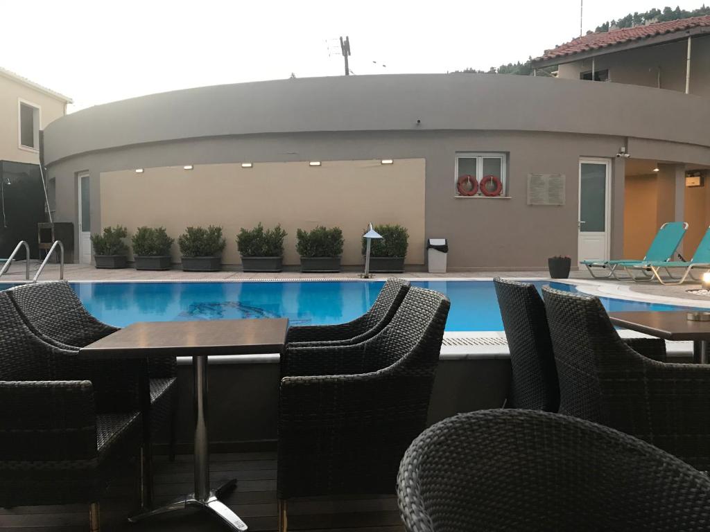 Bazén v ubytování Plaza Hotel nebo v jeho okolí