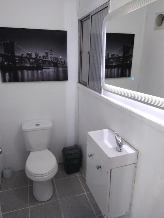 Koupelna v ubytování Hostal Casamar-Viña 5 norte 1061