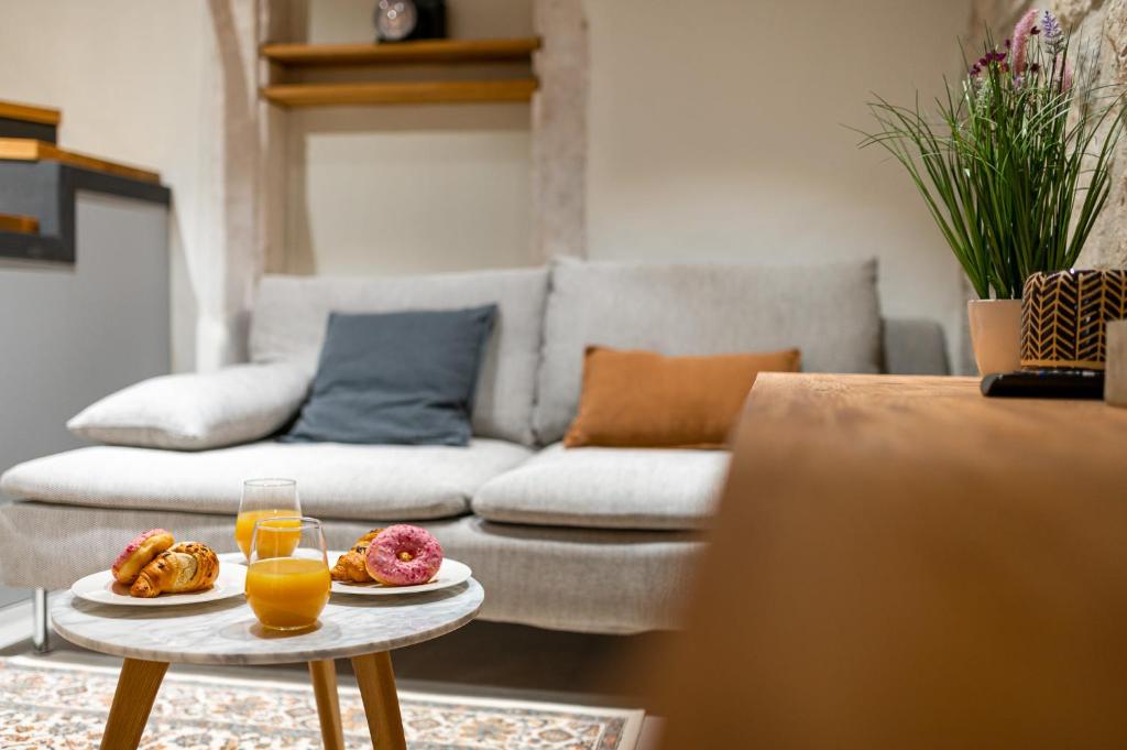 Posezení v ubytování Superior 2 Bedroom Apartment Gabriela