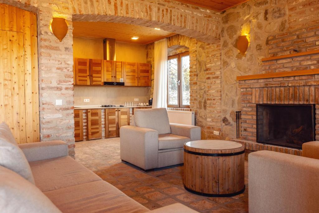 Posezení v ubytování Schuchmann Wines Château,Villas & SPA