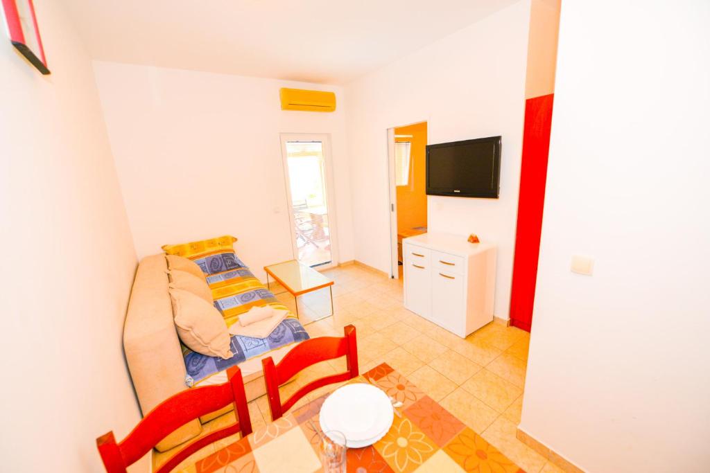 TV a/nebo společenská místnost v ubytování Apartment Marin