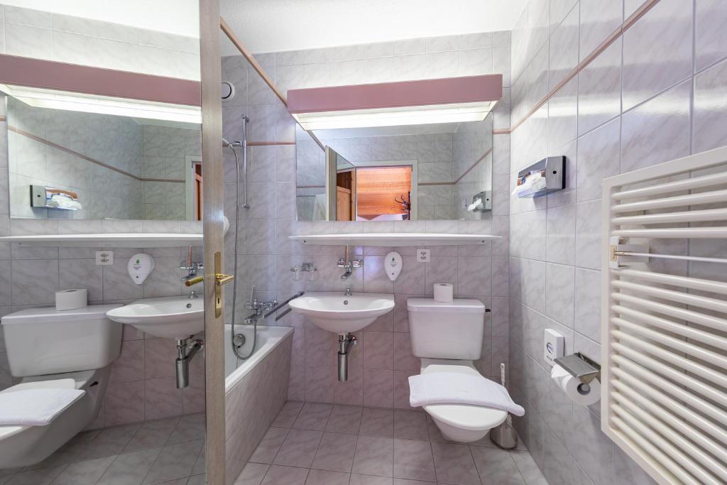 Koupelna v ubytování T3 Alpenhotel Flims