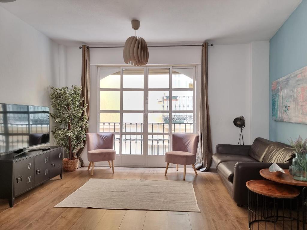 Posedenie v ubytovaní Historical Center Apartment Malaga parking and smart tv