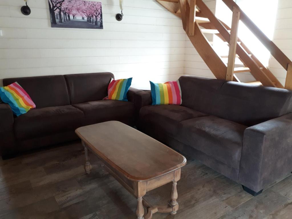 Posezení v ubytování Gîte Aux Clochettes à 4km de Francorchamps