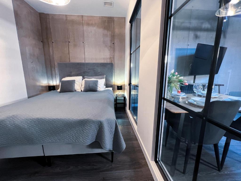 Posteľ alebo postele v izbe v ubytovaní MojeMiędzyzdroje LU 7B - Luksusowy apartament 100 metrów od morza