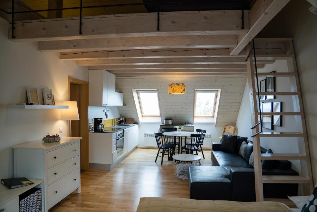 Posezení v ubytování Stylový apartmán č. 8 U Venuše, Pavlov u Mikulova