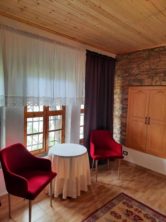 Posezení v ubytování Stone rooms 1850