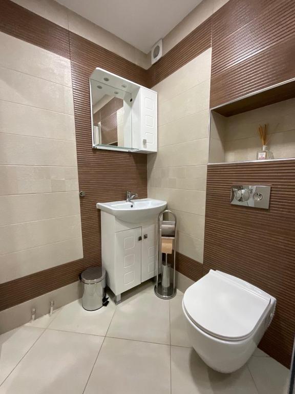 Koupelna v ubytování Nataly Homes