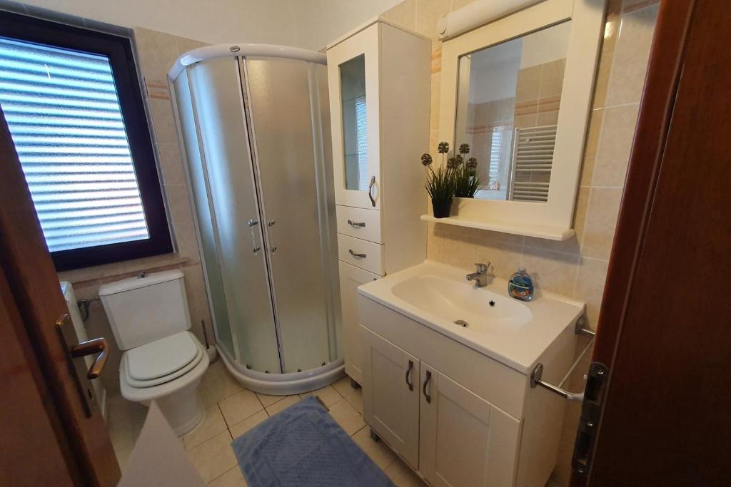 Kúpeľňa v ubytovaní Apartment Relax for max 5 persons Funtana close to the beach