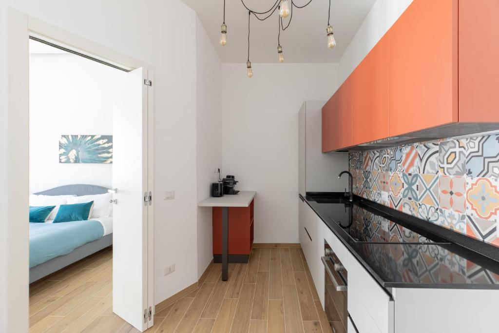 Posteľ alebo postele v izbe v ubytovaní iFlat Colorful and Bright Apartament in Monti