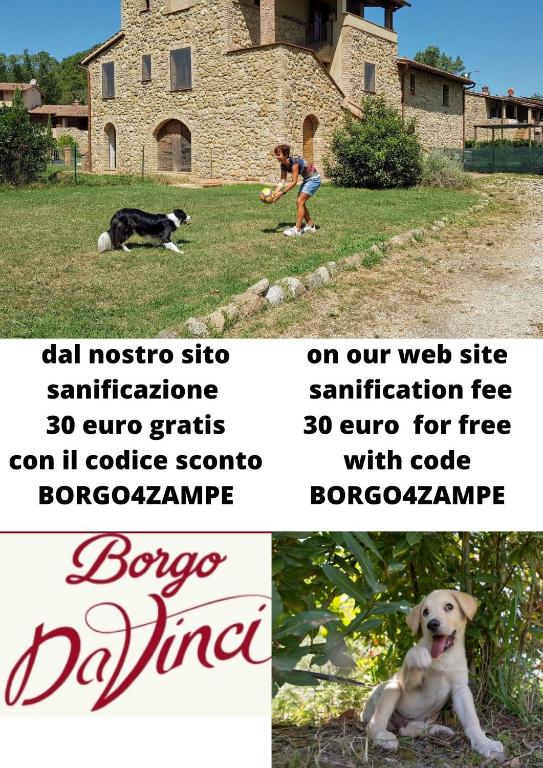 Domácí mazlíčci ubytovaní s hosty v ubytování Borgo da Vinci