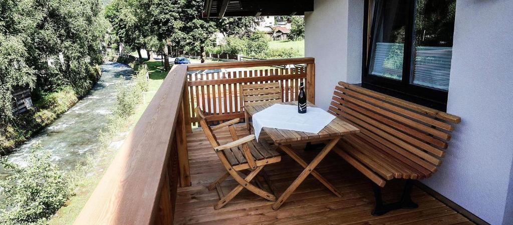 Balkón nebo terasa v ubytování Bio Apartment - Der Steinadler