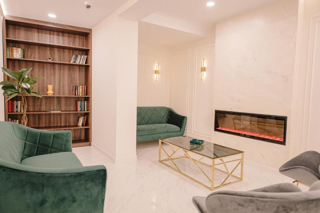 Posezení v ubytování Orden Hotel