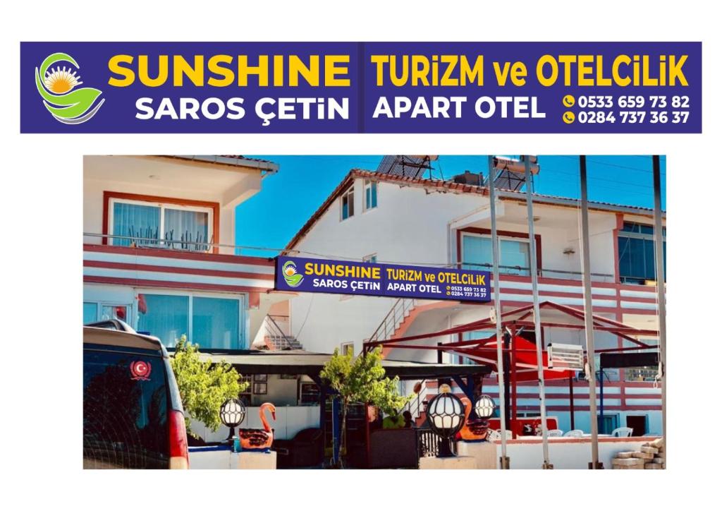 ErikliにあるERİKLİ SUNSHİNE HOLİDAY APART HOTElの太陽の光を楽しめるターナン対オフィキ サオス ゲルトル アパートメント オファー