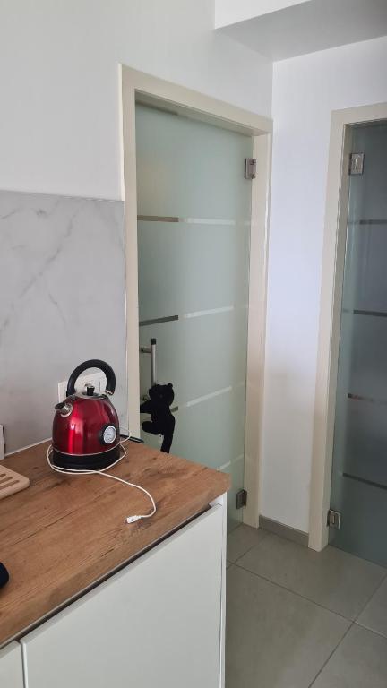 Kuchyň nebo kuchyňský kout v ubytování frontaal gelijkvloers seaview 80m² 2 slp