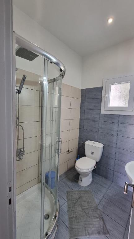 Koupelna v ubytování Villa Kipourio