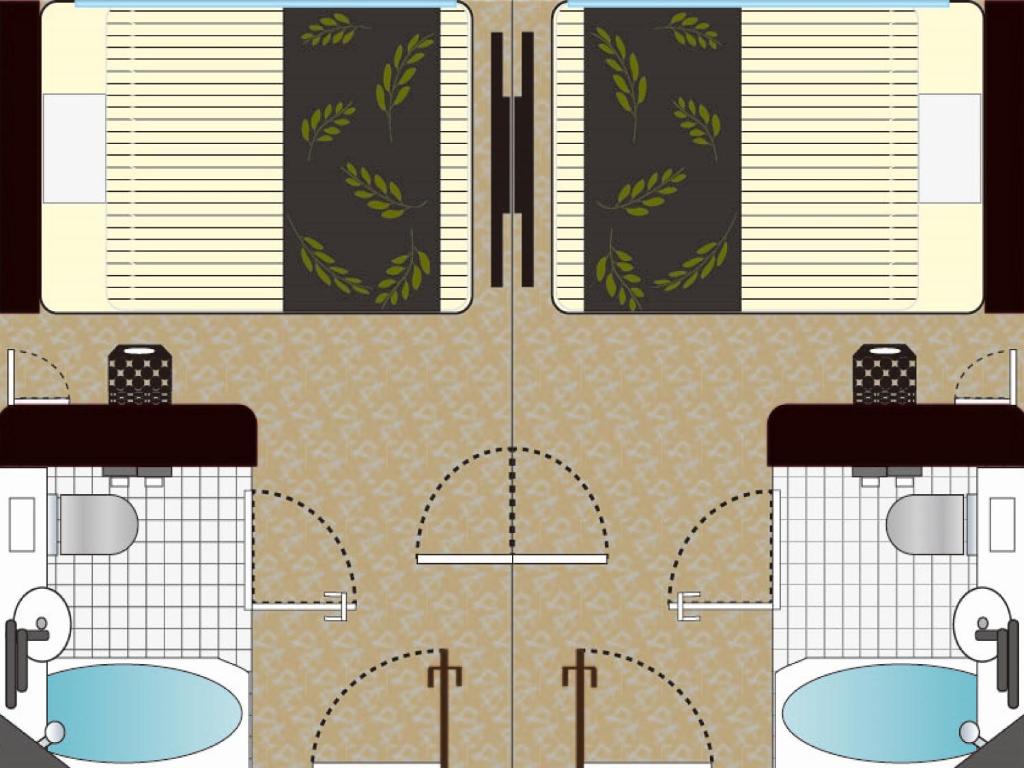 Půdorys ubytování APA Hotel Namba Shinsaibashi Higashi