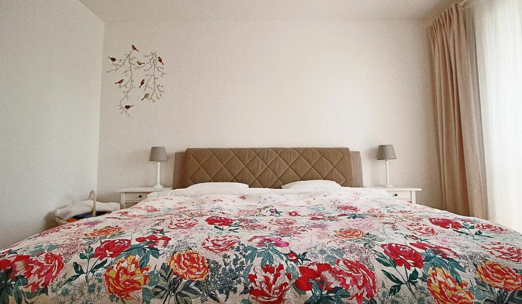 Postel nebo postele na pokoji v ubytování Jediný apartmán Tatranská Štrba