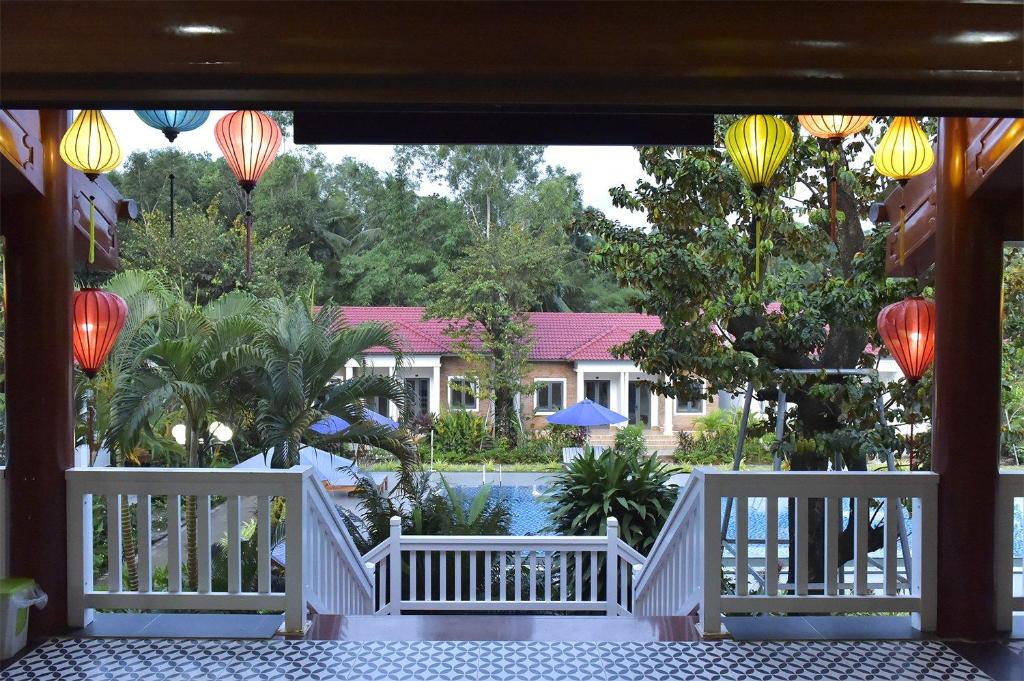 Balkón nebo terasa v ubytování Rainforest Resort Phu Quoc