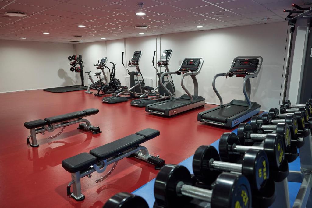 Fitness centrum a/nebo fitness zařízení v ubytování Hótel Vesturland