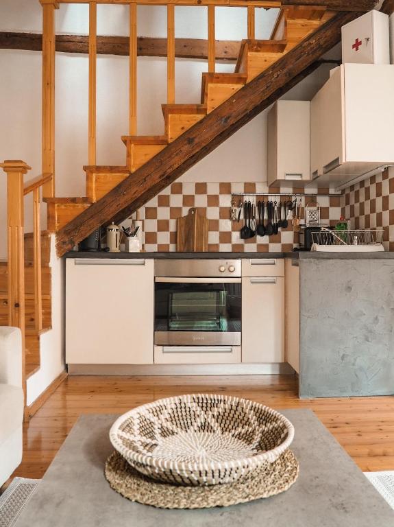Kuchyň nebo kuchyňský kout v ubytování Apartment in Rovinj, Casa dell'armonia