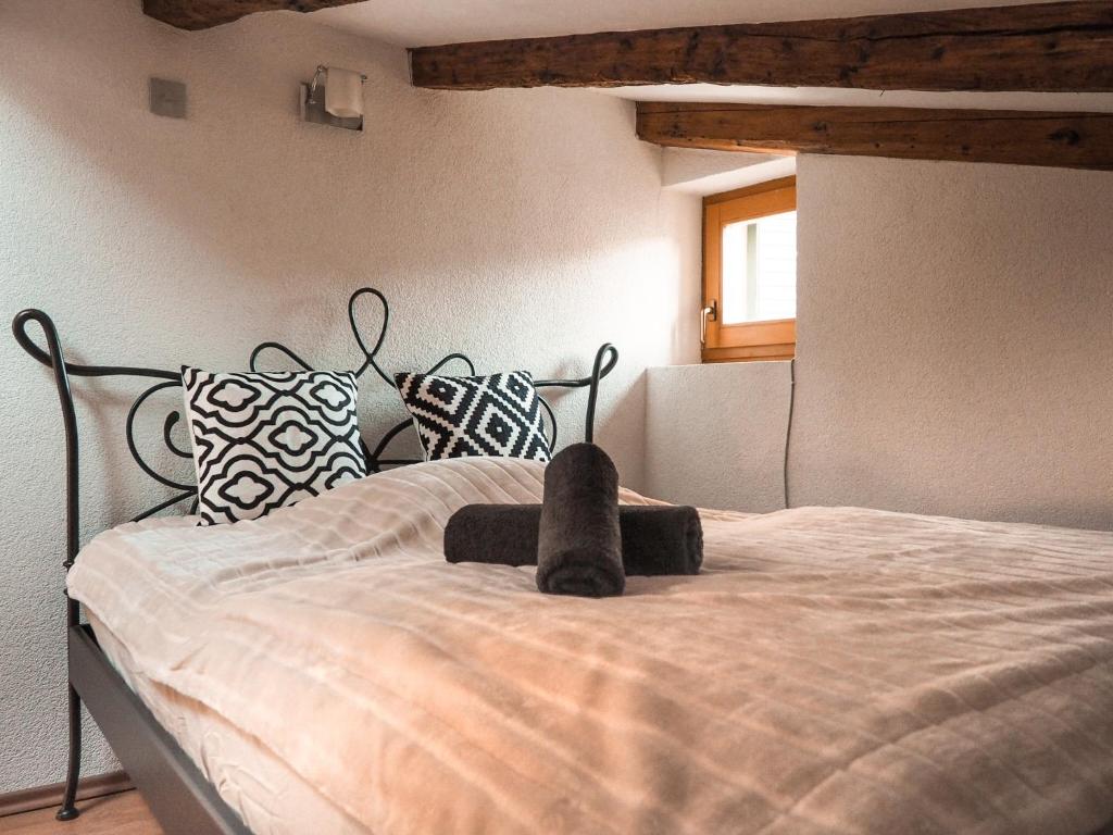 Postel nebo postele na pokoji v ubytování Apartment in Rovinj, Casa dell'armonia