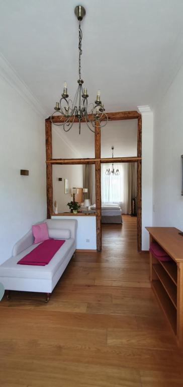 Postel nebo postele na pokoji v ubytování Hotel Schön