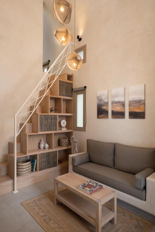 Posezení v ubytování Areos Luxury Suites