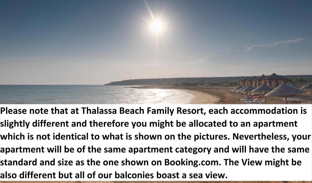 Thalassa Beach Family & Waterpark Resort - Appartement Standard De Trois Chambres