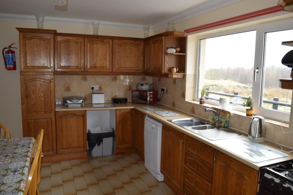 Köök või kööginurk majutusasutuses Sandfield View