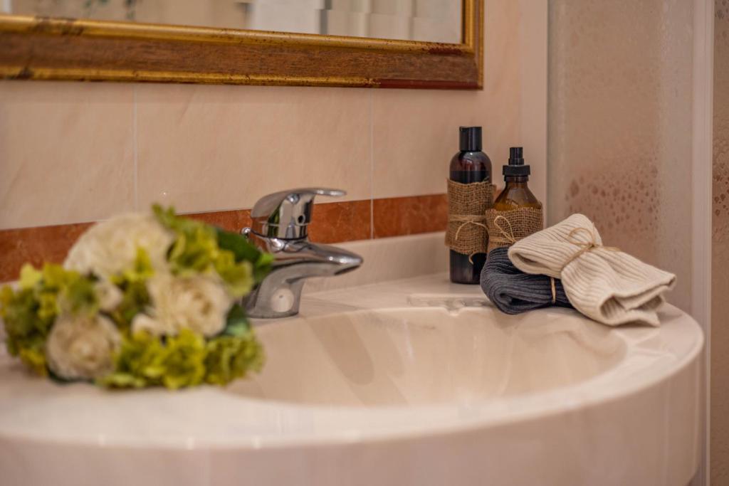 Koupelna v ubytování Hotel Smeraldo