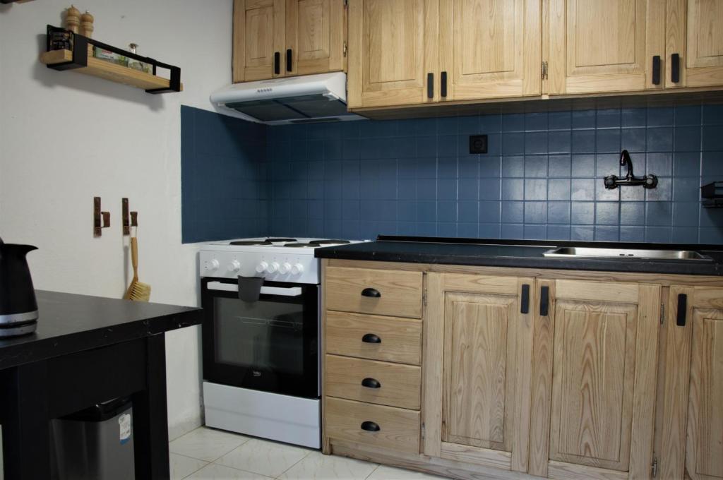 Kuchyň nebo kuchyňský kout v ubytování Olea House