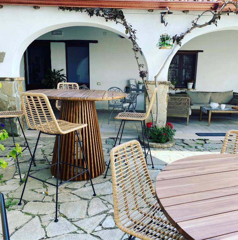 Patio alebo iná vonkajšia časť ubytovania Domu Elvira