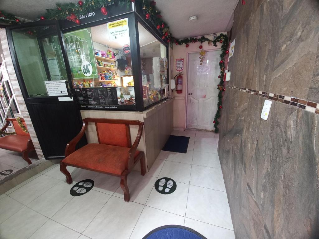 Kuchyň nebo kuchyňský kout v ubytování Hostal Oro Orense