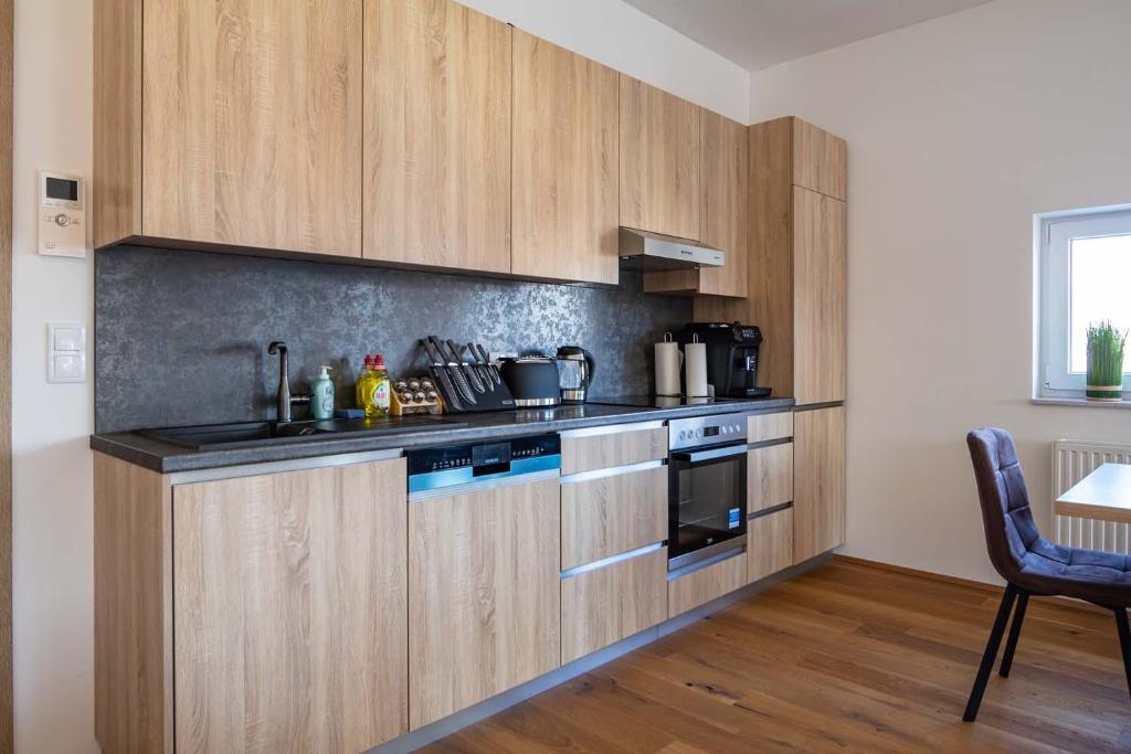 Kuchyň nebo kuchyňský kout v ubytování Luxury Apartment Monte Carlo