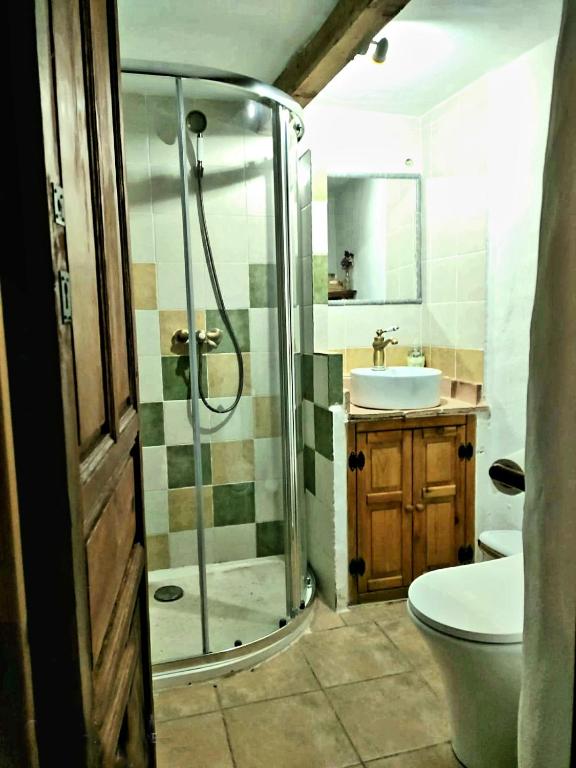 Koupelna v ubytování Casa los chaparrales