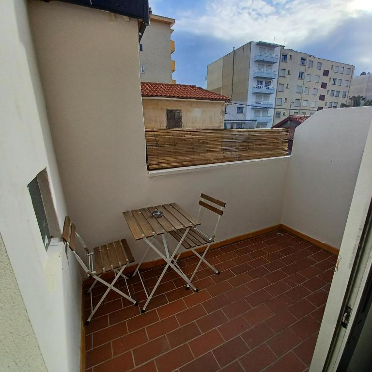Balkón nebo terasa v ubytování Ezz'Hotel Canet