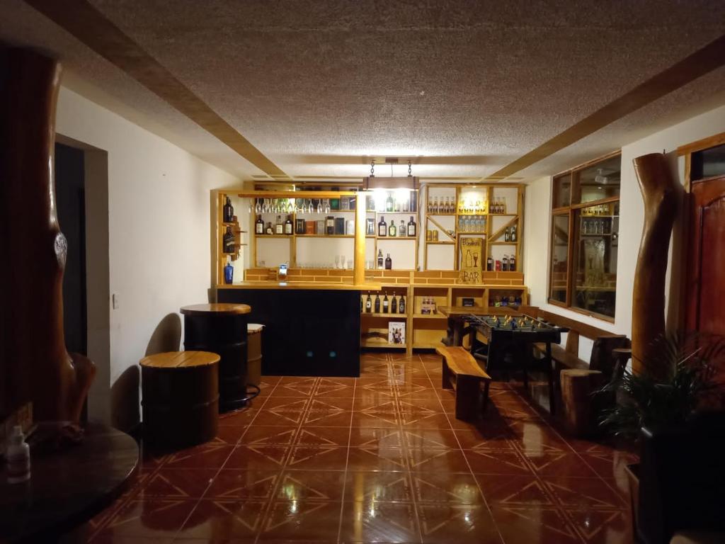 Posezení v ubytování Bonanza Hospedaje