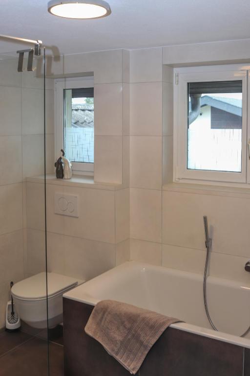 Koupelna v ubytování Ferienwohnung Melcher
