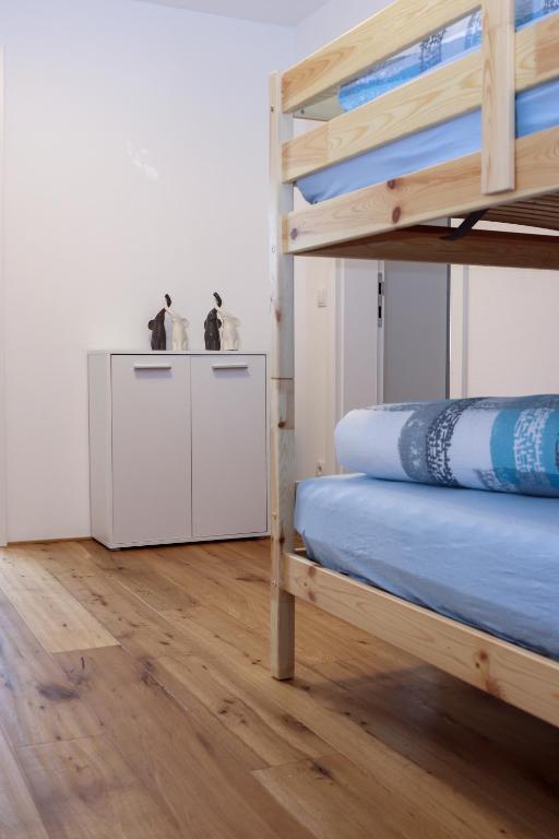 Postel nebo postele na pokoji v ubytování Ferienwohnung Melcher