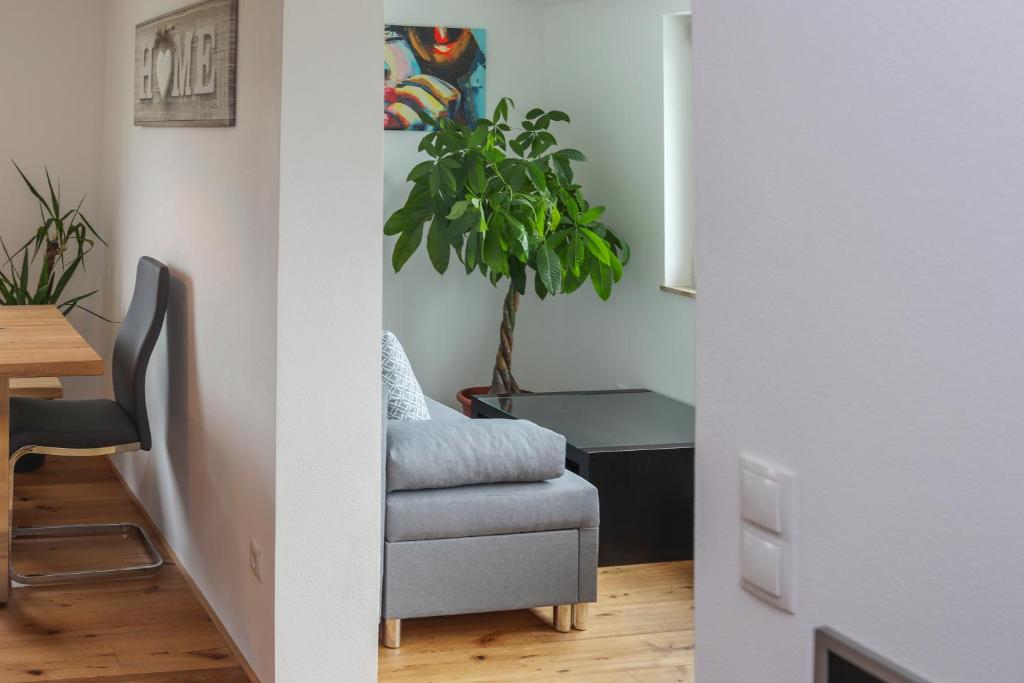 Posezení v ubytování Ferienwohnung Melcher