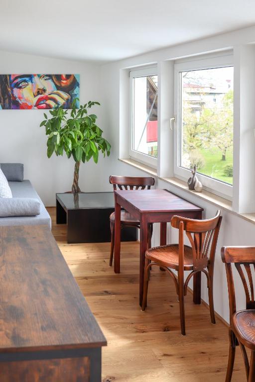 Posezení v ubytování Ferienwohnung Melcher