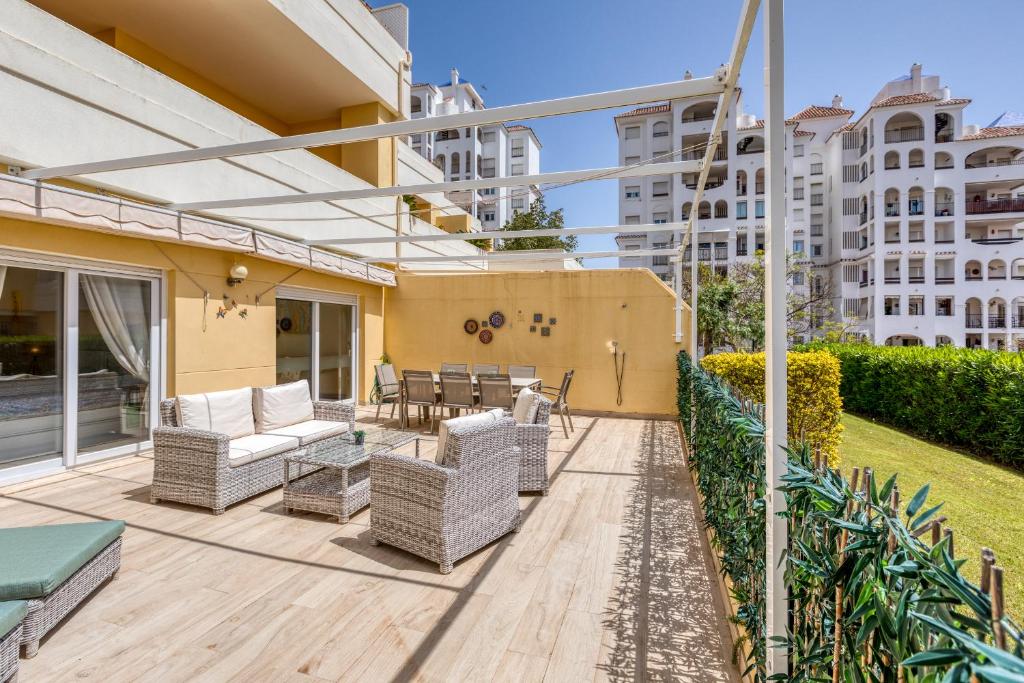 Balkon lub taras w obiekcie Hanami Puerto Alto PA 4-4
