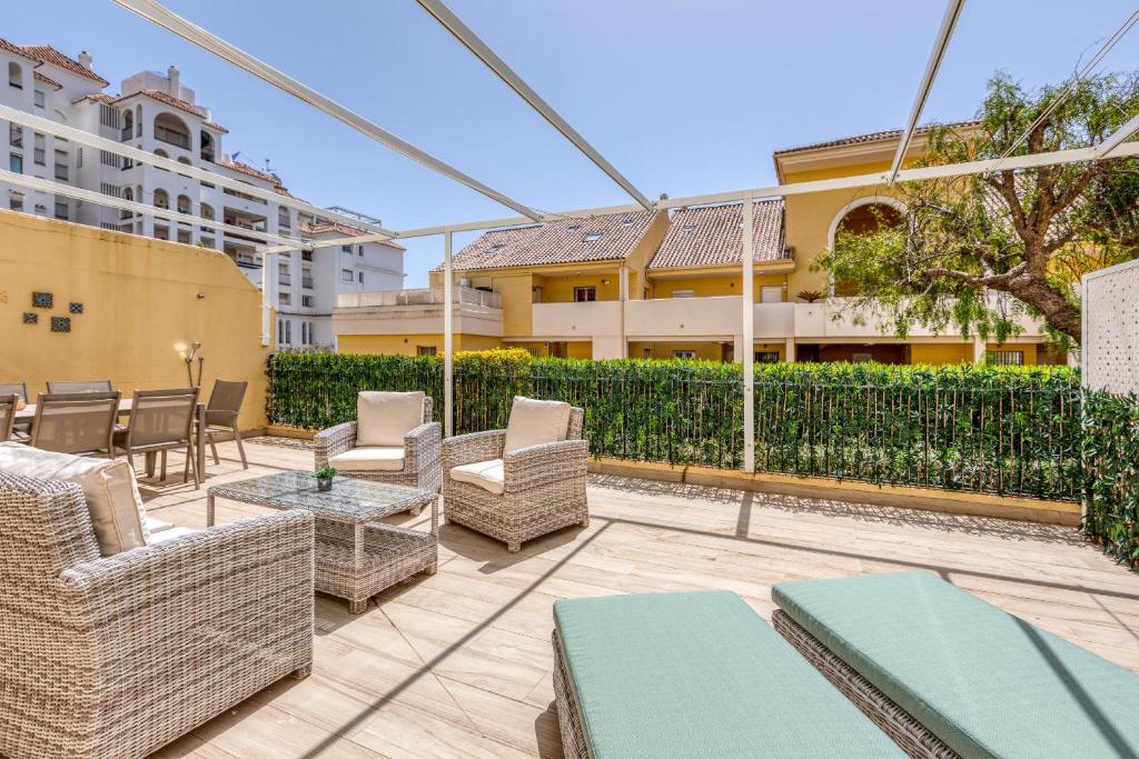 Balkon lub taras w obiekcie Hanami Puerto Alto PA 4-4